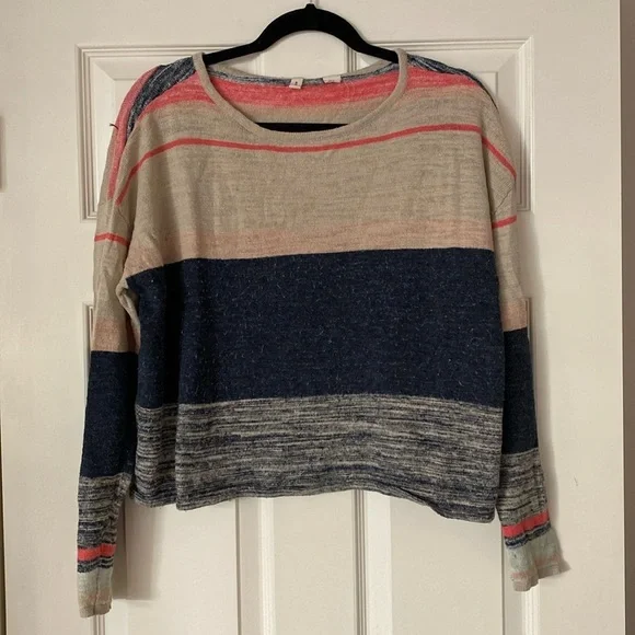 Anthropologie Moth Samedi Linen Blend Sweater - Picture 4 of 6